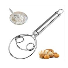 QUANTITY OF ASSORTED ITEMS TO INCLUDE KOPINMA DANISH BREAD DOUGH WHISK, DOUGH MIXER HAND TOOL, STAINLESS STEEL FLOUR DOUGH WHISK, DUTCH WHISK EGG BEATER, DOUGH WHISK FOR BREAD, BREAD CAKE PIZZA AND R