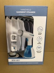 6 X HANDHELD GARMENT STEAMER MODEL MW-801: LOCATION - E RACK