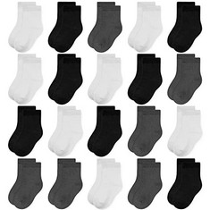 47 X TRAMPLE TODDLER KID BOY SOCKS,20 PAIRS SOFT BREATHABLE COSY CREW SOCKS FOR TODDLERS KIDS BOYS GIRLS 7-10 YEARS OLD - TOTAL RRP £458: LOCATION - A RACK