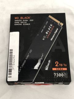 WD 2TB SN850X SSD NVME M.2 (RRP - £125).  [JPTE62292]: LOCATION - A RACK