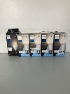 5 X PHILIPS 800 HUE WHITE BULBS