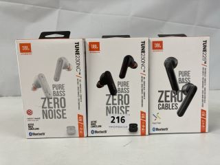 3 X JBL TUNE WIRELESS EARBUDS INC. TINE230NC TWS