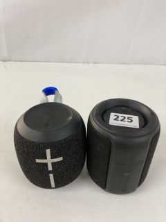 2 X ASSORTED PORTABLE WIRELESS SPEAKERS INC. ULTIMATE EARS WONDER BOOM 3