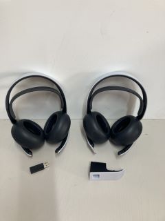 2 X PLAYSTATION PULSE ELITE WIRELESS GAMING HEADSET