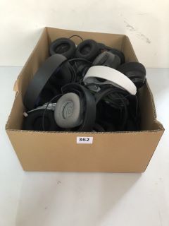 BOX OF ASSORTED STEELSERIES GAMING HEADSETS