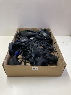 BOX OF ASSORTED STEELSERIES GAMING HEADSETS