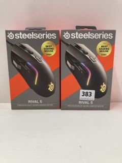 2 X STEELSERIES RIVAL 5 MICE