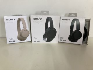 3 X SONY HEADPHONES INC WH-CH720N