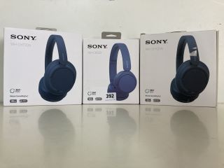 3 X SONY HEADPHONES INC WH-CH520