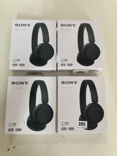 4 X SONY HEADPHONES WH-CH520