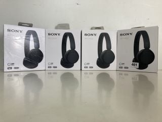 4 X SONY HEADPHONES WH-CH520