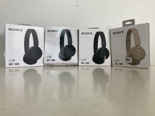 4 X SONY HEADPHONES WH-CH520