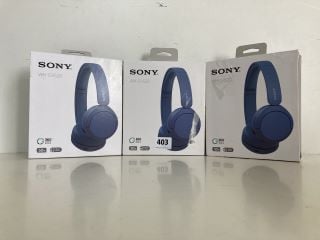 3 X SONY HEADPHONES WH-CH520