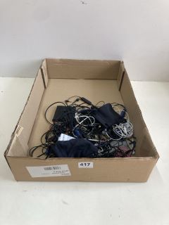 BOX OF ASSORTED HEADPHONES INC SONY