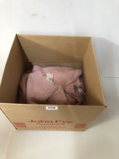 BOX OF KNITTED HOODS ONE SIZE