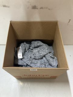 BOX OF KNITTED SCARVES