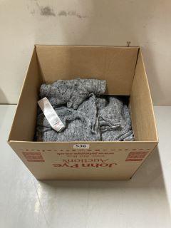 BOX OF KNITTED SCARVES