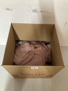 BOX OF KNITTED HOODS ONE SIZE