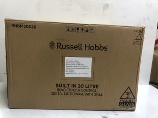 RUSSELL HOBBS BUILT IN 20 LITRE DIGITAL MICROWAVE WITH GRILL