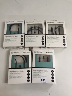 5 X SANDSTROM DIGITAL OPTICAL CABLE