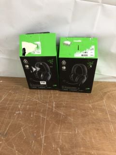 2 X RAZER BLACK SHARK V2 X GAMING HEADSETS