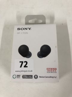 SONY NOISE CANCELLING WIRELESS EARBUDS MODEL: WF-C700N