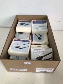 BOX OF ASSORTED LOGIK ITEMS INC 2M FIGURE-OF-8 POWER CABLE