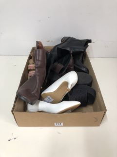 BOX OF ASSORTED SHOES