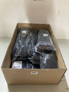 BOX OF KNEE SOCKS (BLACK) - XXL