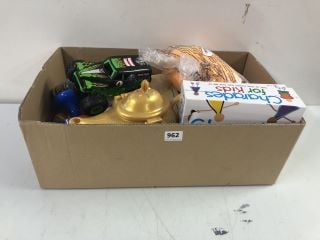 BOX OF ASSORTED ITEMS INC CHARADES FOR KIDS