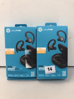 2 X JLAB NOISE CANCELLING EPIC AIR SPORTANC TRUE WIRELESS