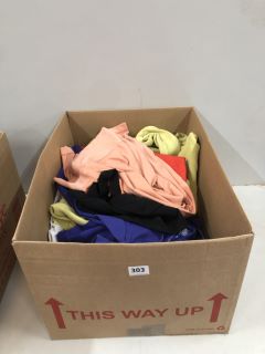 BOX OF ASSORTED CLOTHES INC BLUE LONG SLEEVE SHIRT