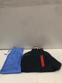 2 X CHAMPION ITEMS INC QUARTER ZIP FLEECE UK SIZE: M