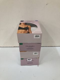 4 X MIDNIGHT WIRE FREE COMFORT BRA SIZE L & XL