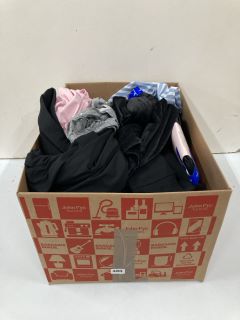 BOX OF ASSORTED CLOTHES INC DKNY PYJAMA SHORTS