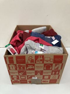 BOX OF ASSORTED CLOTHES INC PYJAMA SET