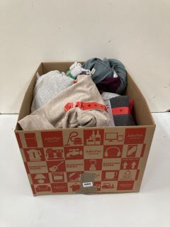 BOX OF ASSORTED CLOTHES INC LIVE LOVE LOUNGE SET