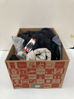 BOX OF ASSORTED CLOTHES INC ORVIS LONG SLEEVE SHIRT