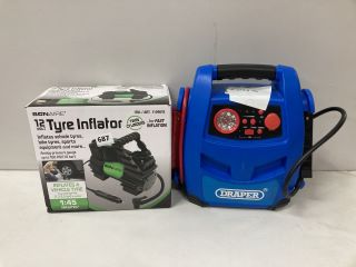 2 X ASSORTED ITEMS INC BONAIRE 12 VOLT TYRE INFLATOR