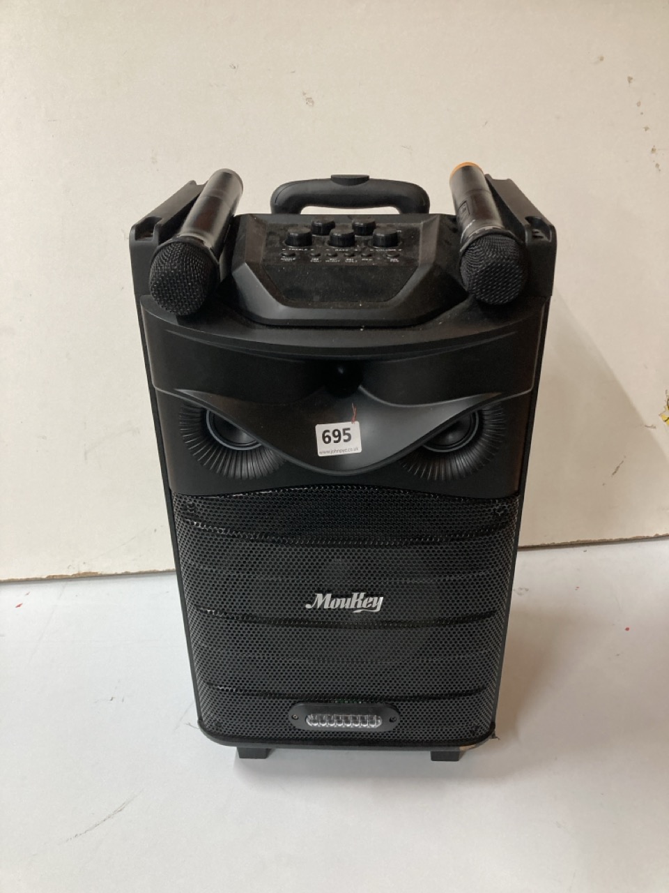 John Pye Auctions MOUKEY PORTABLE TROLLEY PARTY SPEAKER