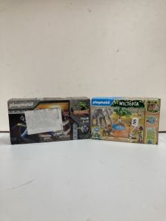 2 X PLAYMOBIL ITEMS INC WLTOPIA