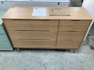 JOHN LEWIS BOW OAK SIX DRAWER CHEST RRP: £649