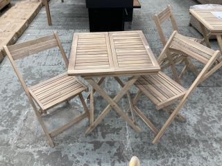 JOHN LEWIS ANYDAY WOOD TWO SEATER BISTRO SET