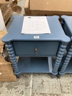 JOHN LEWIS BOBBIN ONE DRAWER BEDSIDE TABLE