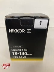 NIKON NIKKOR Z DX 18-140MM F/3.5-6.3 VR LENS RRP: £599