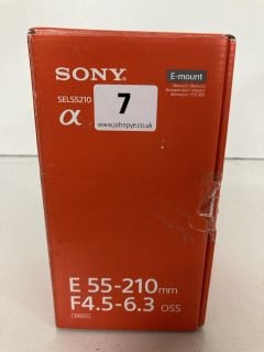 SONY E 55-210MM E-MOUNT LENS