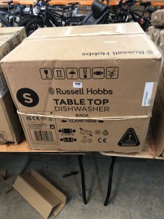 RUSSELL HOBBS TABLE TOP DISHWASHER MODEL NO: RHTTDW6S