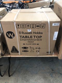 RUSSELL HOBBS TABLE TOP DISHWASHER MODEL NO: RHTTDW6W