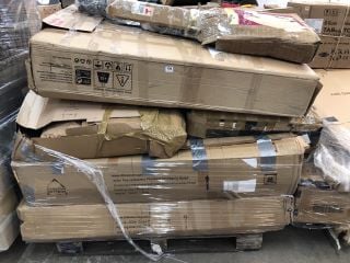 PALLET OF ASSORTED ITEMS INC BED FRAME