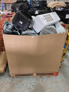 PALLET OF ASSORTED ITEMS INC LOGIK PORTABLE AIR CONDITIONER